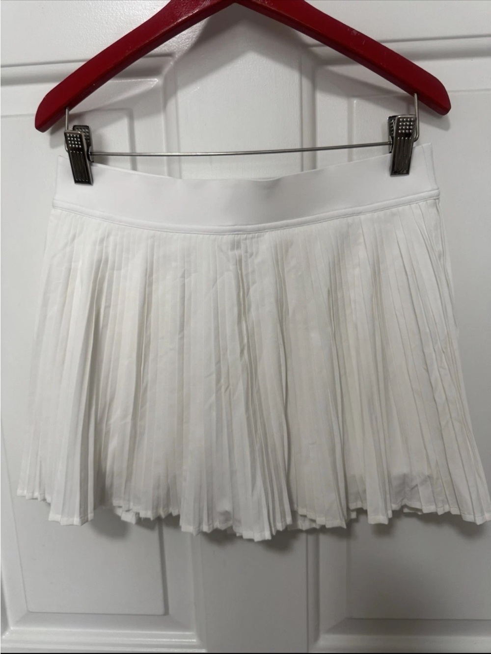 Lululemon White Pleated Tennis Skort